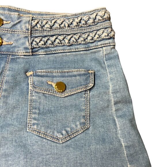 Vintage Y2K Bebe Summer Wash Denim Shorts - Picture 8 of 13